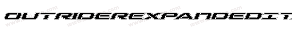 OutriderExpandedItalicExpandedItalic-5Gqx字体转换