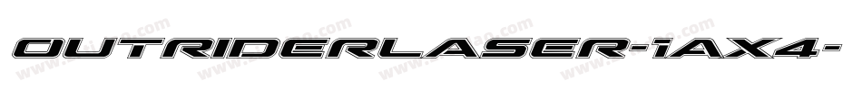 OutriderLaser-1Ax4字体转换