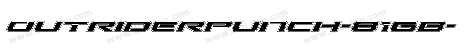 OutriderPunch-81GB字体转换