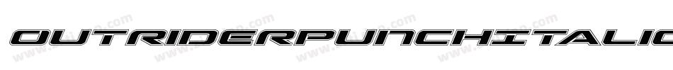 OutriderPunchItalicItalic-YRp8字体转换 OutriderPunchItalicItalic-YRp8字体转换