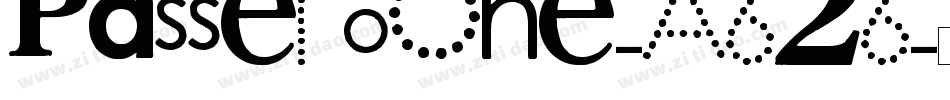 PasseroOne-A626字体转换
