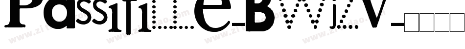 Passifille-BWjZV字体转换