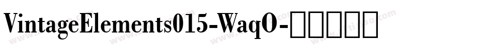 VintageElements015-WaqO字体转换