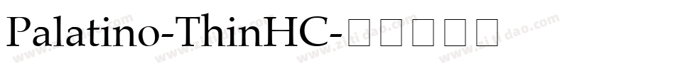 Palatino-ThinHC字体转换