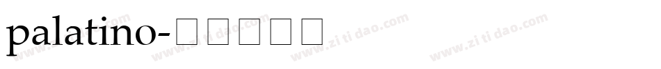 palatino字体转换