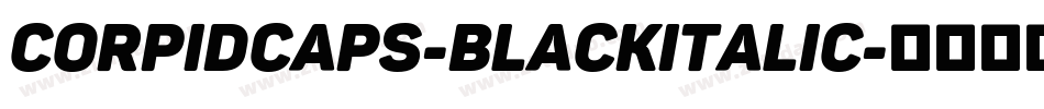 CorpidCaps-BlackItalic字体转换