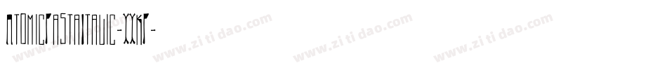AtomicPastaItalic-XXKP字体转换