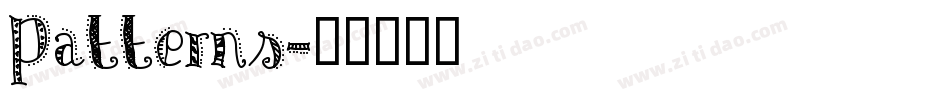 Patterns字体转换