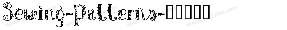 Sewing-Patterns字体转换