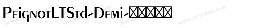 PeignotLTStd-Demi字体转换