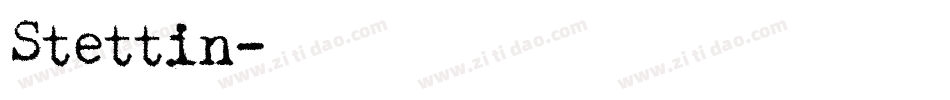 Stettin字体转换