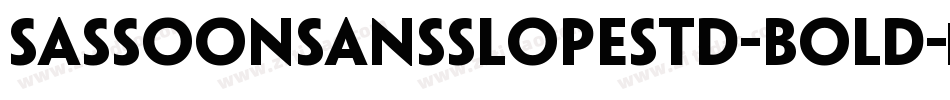 SassoonSansSlopeStd-Bold字体转换