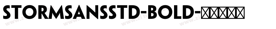 StormSansStd-Bold字体转换