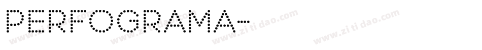 Perfograma字体转换