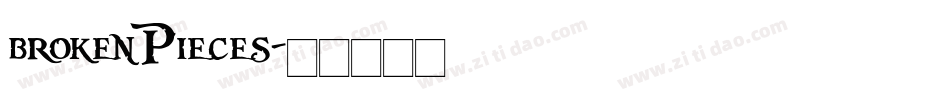 brokenPieces字体转换
