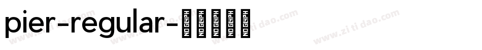 pier-regular字体转换