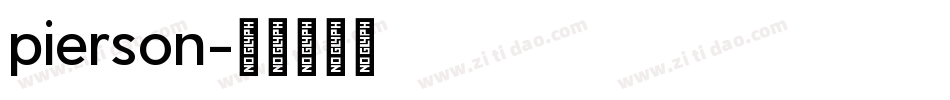 pierson字体转换