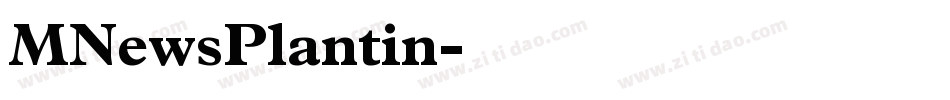 MNewsPlantin字体转换