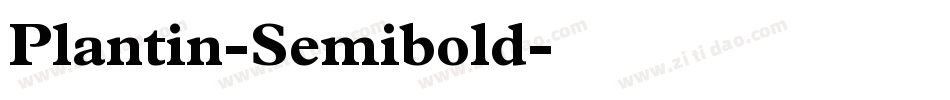 Plantin-Semibold字体转换