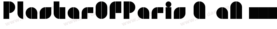 PlasterOfParis-G1aA字体转换