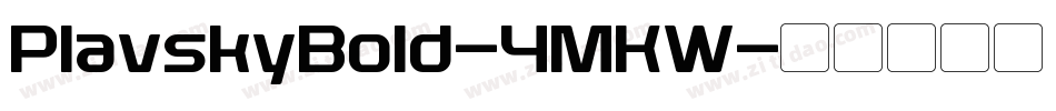 PlavskyBold-4MKW字体转换