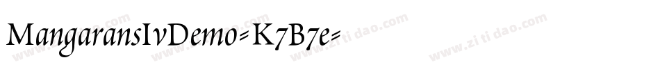 MangaransIvDemo-K7B7e字体转换