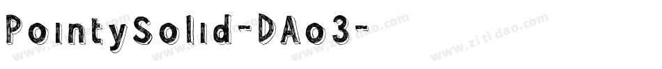 PointySolid-DAo3字体转换