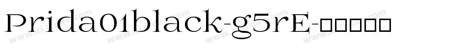 Prida01black-g5rE字体转换