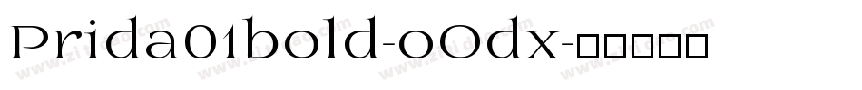 Prida01bold-oOdx字体转换