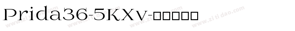 Prida36-5KXv字体转换