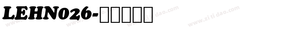 LEHN026字体转换