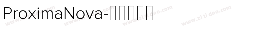 ProximaNova字体转换