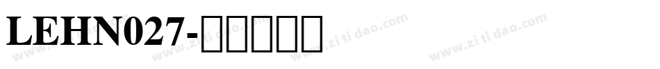 LEHN027字体转换