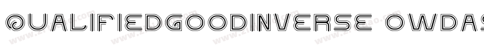 QualifiedGoodInverse-0WDA9字体转换
