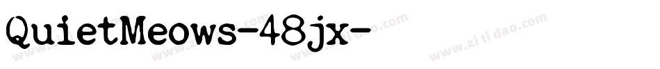 QuietMeows-48jx字体转换