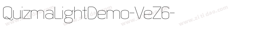 QuizmaLightDemo-VeZ6字体转换