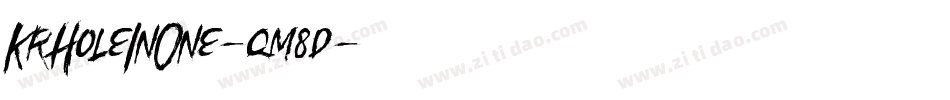 KrHoleInOne-qm8d字体转换