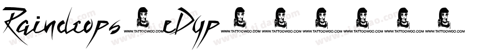 Raindrops-eDyp字体转换