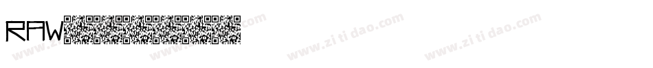 raw字体转换