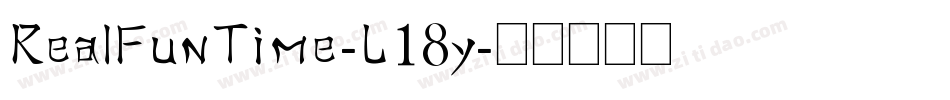 RealFunTime-L18y字体转换