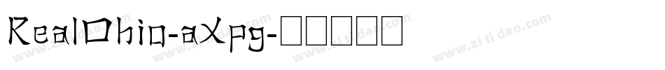 RealOhio-aXpg字体转换