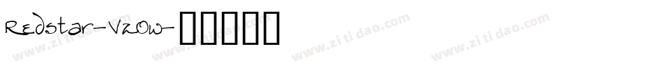 Redstar-VzOw字体转换