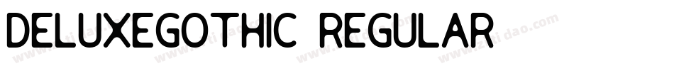 DeLuxeGothic-Regular字体转换