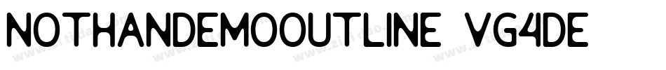 NothanDemoOutline-VG4De字体转换