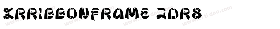 KrRibbonFrame-2dr8字体转换