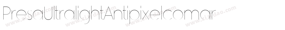 PresaUltralightAntipixelcomar-gRqP字体转换