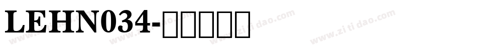LEHN034字体转换