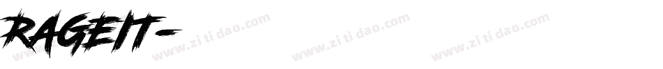 RAGEIT字体转换