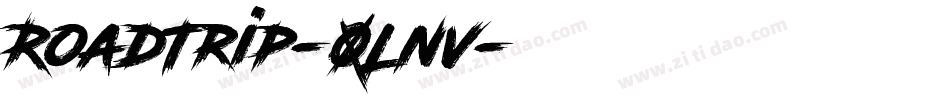 RoadTrip-0Lnv字体转换