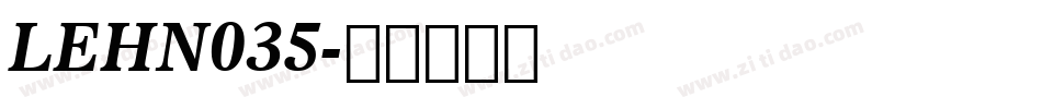 LEHN035字体转换